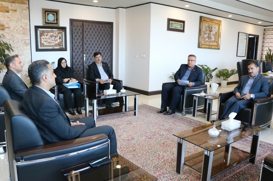 جلسه سرپرست  شرکت مجتمع پتروشیمی بدرشرق با مسئولین شبکه بانکی کشور